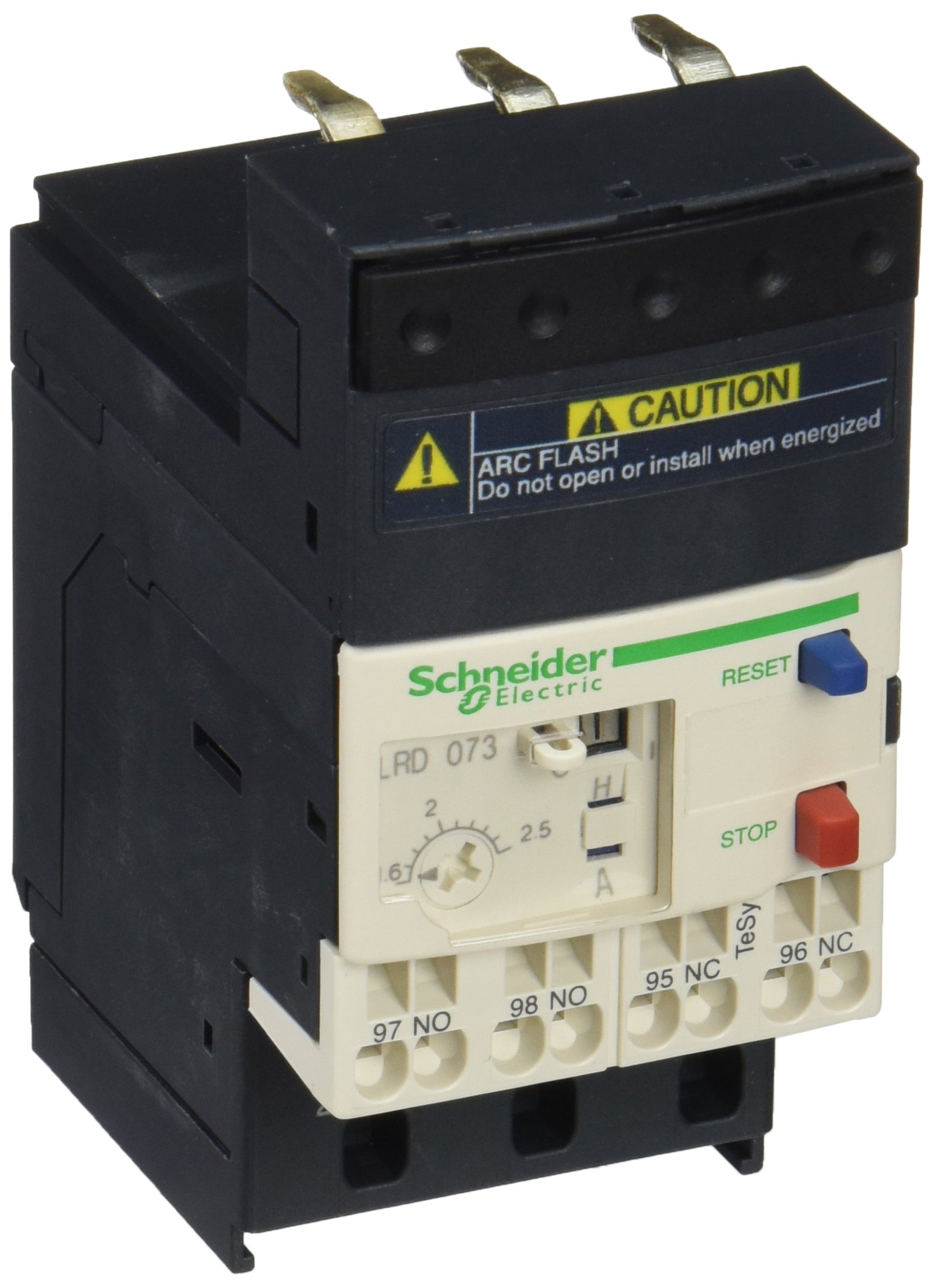Schneider Electric LRD073 Overload Relay 1.6-2.5A, Tesys Lrd Thermal Overload Relays - 1.6...2.5 A - Class 10A