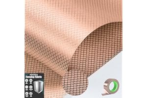 HEKOOLA Faraday Fabric EMP Proof,EMP Shielding Fabric,Faraday EMP Blanket,for Cover for WiFi,Cell,RFID,EMP Protection with Faraday Tape (43.3" X 39.3",Copper)