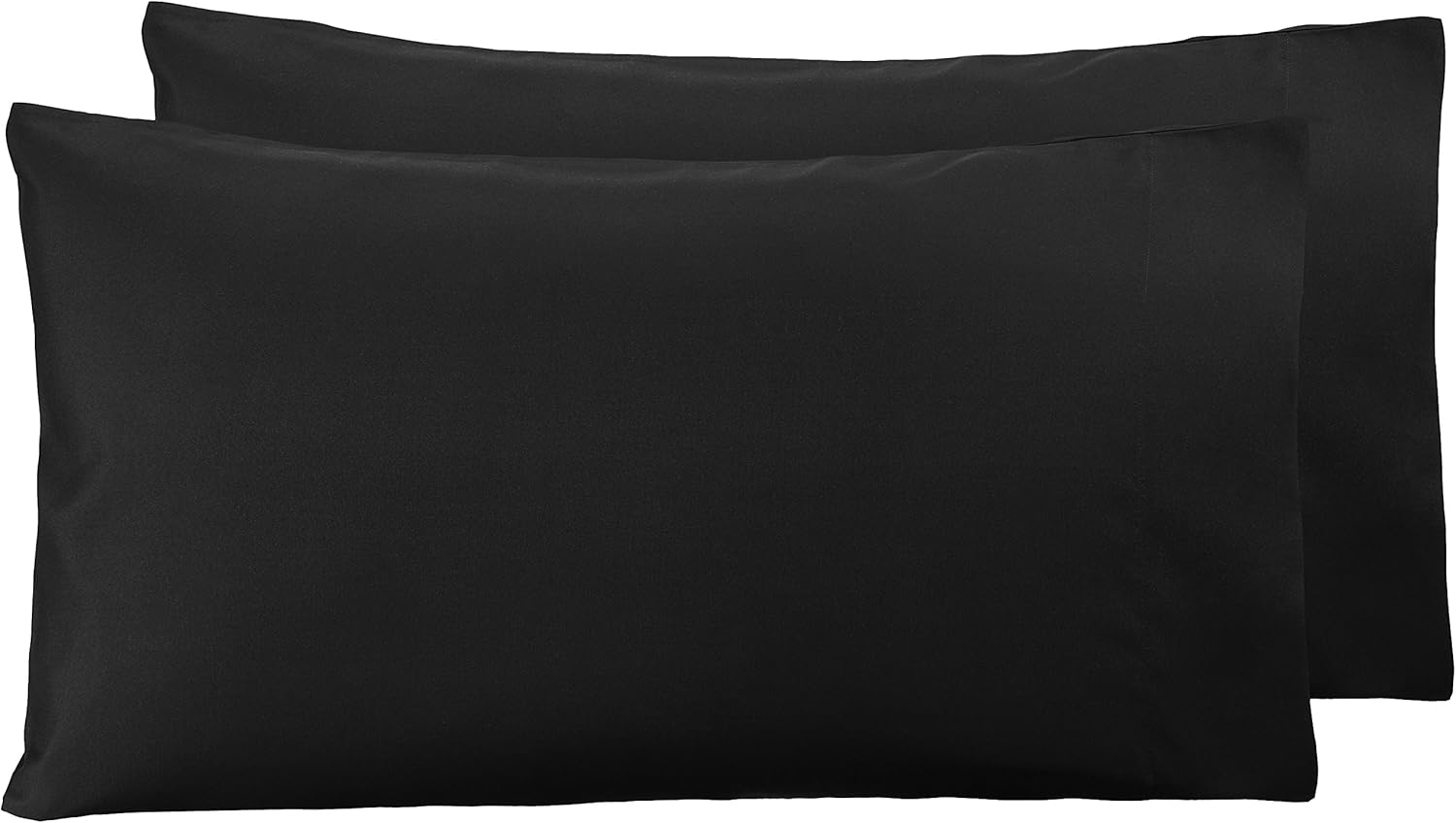 AmazonBasics Microfiber Pillowcases, Black Set of Two Amazon.co.uk