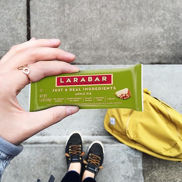 LARABAR APPLE PIE, FRUIT AND NUT BARS, GLUTEN FREE AND VEGAN, 16 CT, 25.6 OZ