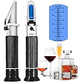 Hand-held Alcohol Refractometer,V·RESOURCING 0~80% Alcohol Content Measurement Tool Tester;Widely Used in Scientific Research
