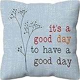 kdqua Positive Motivational Pillow Covers 18x18, Inspirational Blessed Throw Pillow Covers for Home Office Kids Room Playroom Nursery Room Decor, Positive Gifts for Women Coworker Mom Aunt Teacher