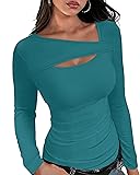 XIEERDUO Sexy Tops for Women Square Neck Womens