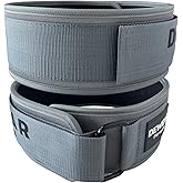 Durable Weight Lifting Belt, 4'' Wide Gym Belt for Bodybuilding, Powerlifting, Squats, Deadlift - Provides Lumbar Support & Stability for Men & Women