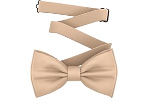 Adam Young Men's Bow Ties Pre-Tied Style Formal Satin Classic Bowtie for Tuxedo Faux Silk
