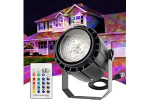 Umidkin Ocean Wave Projector Light, 150W RGBW Color Changing Water Wave Light, LED Water Ripple Effect or Flame Fire Effect, Use for Ceiling, Wall, Garden, Party, Holiday