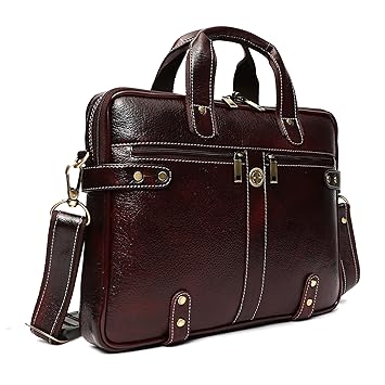Hammonds Flycatcher Leather 20 Ltr Brown Laptop Briefcase