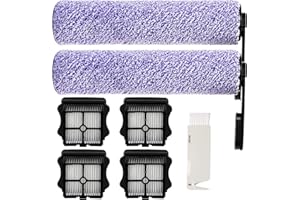 YGY Replacement Brush Roller Filter Fit for Tineco Floor ONE S5 & S5 PRO Smart Cordless Wet Dry Vacuum，Include 4 HEPA Filters,2 Brush Rollers,1 Cleaning Brush