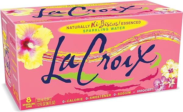 LACROIX SPARKLING WATER, HI-BISCUS!, 12 FL OZ (PACK OF 8)