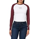 PUMA Women's BMW M Motorsport Babydoll Long Sleeve T-Shirt, Ruby Shimmer AH25, Small