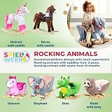 Deuba Spielwerk Rocking Horse Chair Musical Sensory Toys Toddler Balance view 8