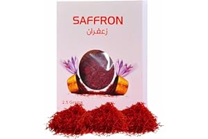 OMAN MOMENTO Golden Saffron Finest Pure Premium Grade All Red Saffron Threads Non GMO Saffron Tea Paella Rice Saffron Spice & Desserts Elevate Your Culinary Creations with Supreme Quality Saffron - 2.5g