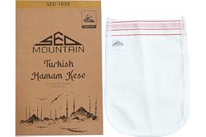 Sed Mountain - Exfoliating Glove - Body Scrub - Turkish Hammam Kese Mitt - Dead & Dry Skin Cleanser - Tan Remover Mitts - To Have a Soft Skin Care - For Women & Men (SED-1030 1 Units)