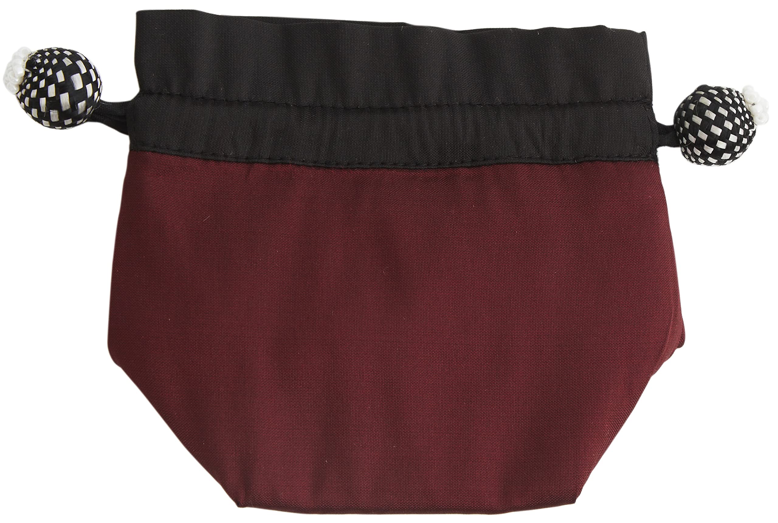 Lantern Moon - Lantern Moon Dahlia (Maroon) Silk Blend Stitch Marker Accessory Pouch with Drawstring - 1 Piece