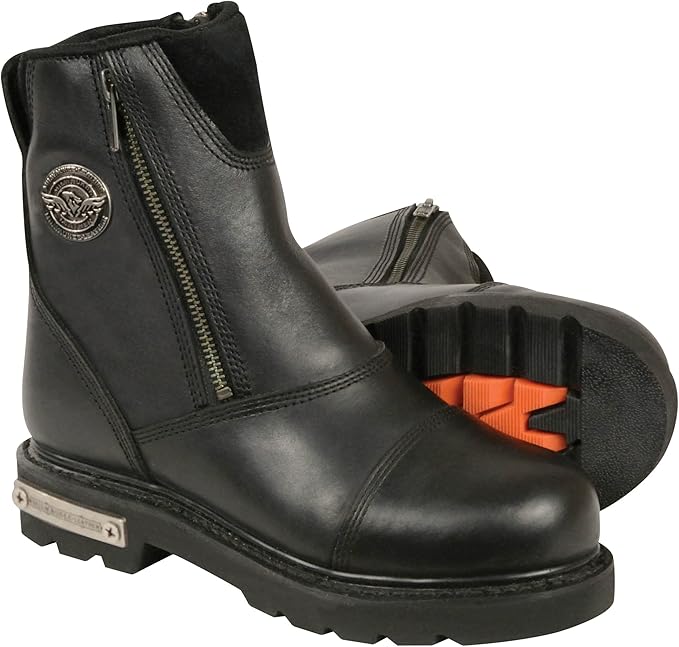 Milwaukee Leather Women's Classic Motorcycle Boots (Black