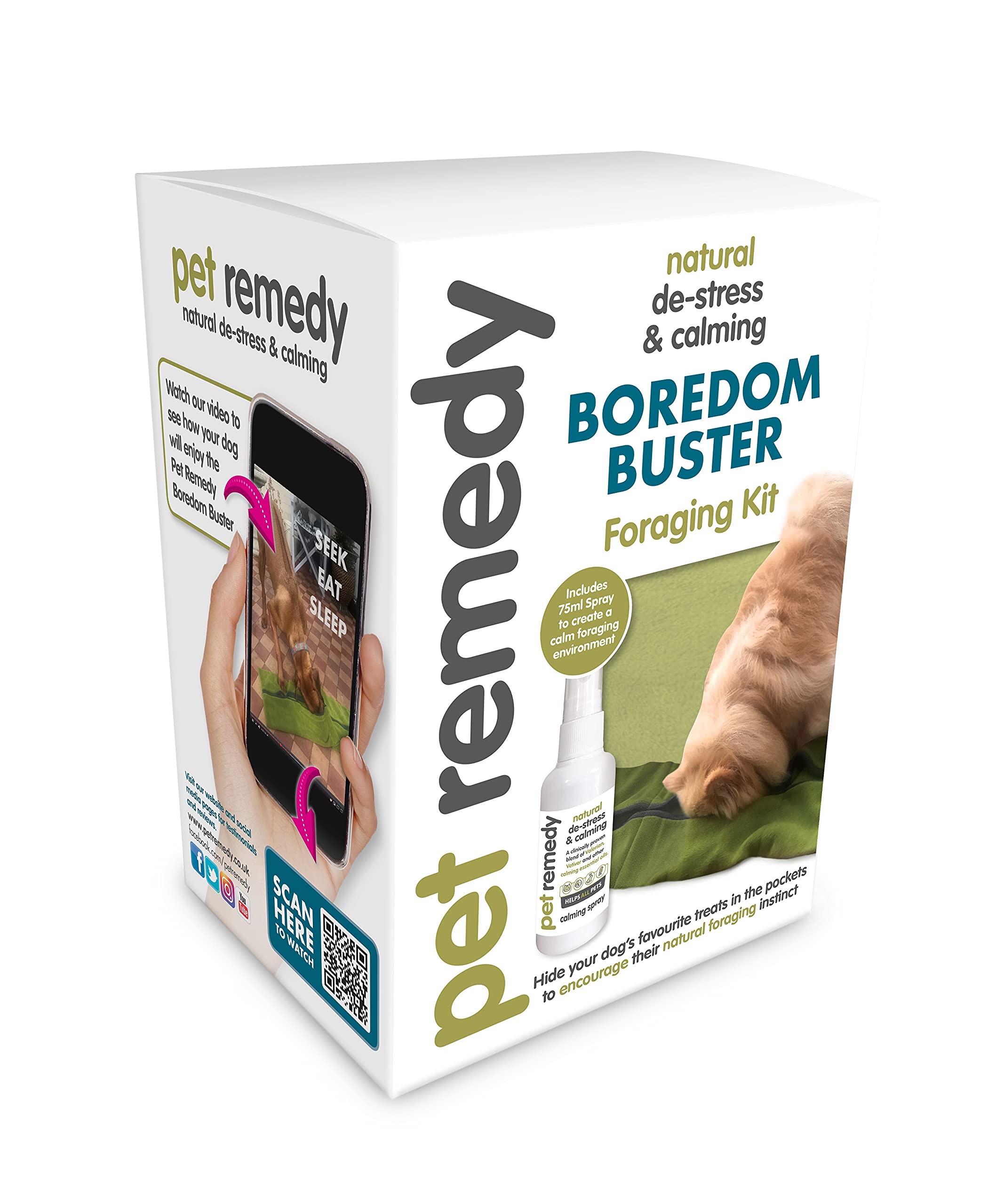 Pet Remedy Natural De-Stress and Calming Boredom Buster Foraging Kit