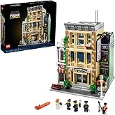 LEGO Icons Police Station 10278 Large Construction Set, Collectible Model Kits for Adults to Build, Modular Buildings Collect