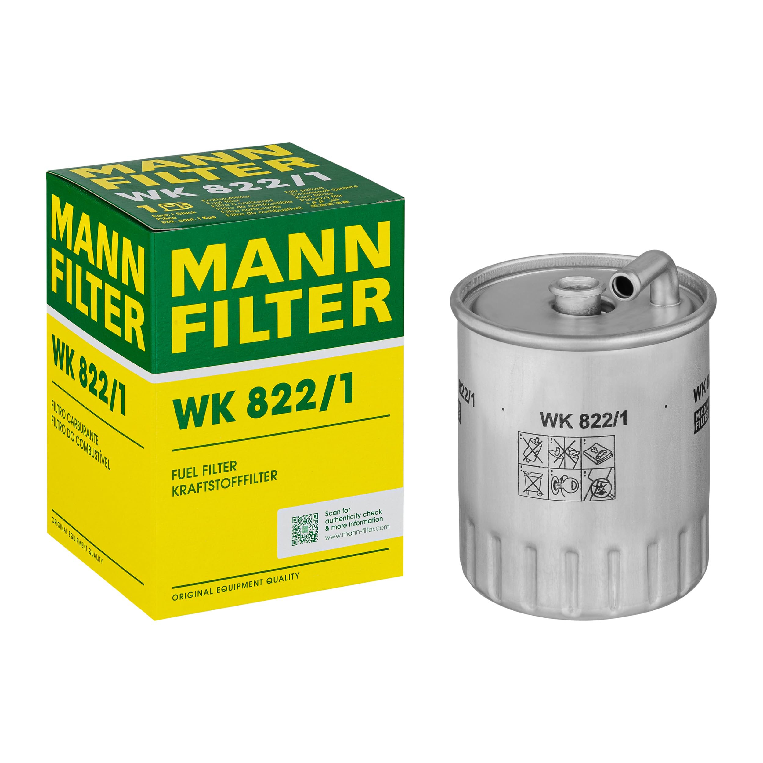 MANN-FILTER WK 822/1 Fuel Filter - for Cars + Transporters