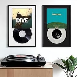 eletecpro 16x24 Aluminum Record Frame with 2