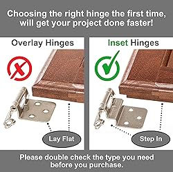 DecoBasics 3/8" Inset Cabinet Hinges Bronze
