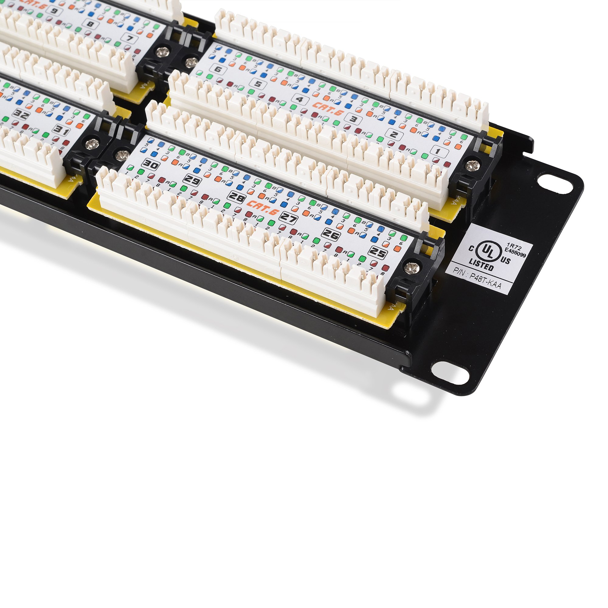 Cable Matters UL Listed Rackmount or Wall Mount 48 Port Cat6 Patch