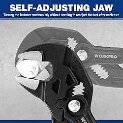 WORKPRO 7-Inch Pliers Wrench, CR-V Construction