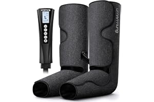 UMARMUNG Air Compression Leg Massager with Heat, Gifts for Women Men Mom Dad, Leg Foot Massager Gift for Christmas, Fathers Day, Mothers Day, Vericose Veins, Edema, Muscle Fatigue, Cramps, Swelling