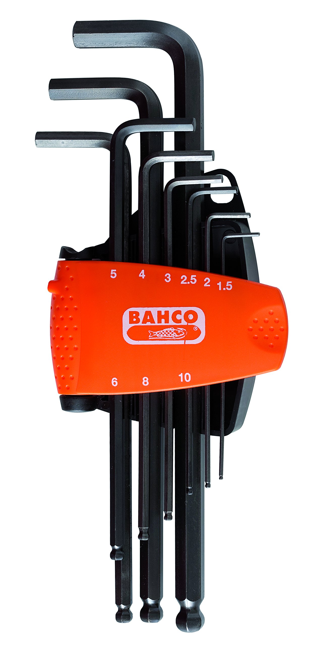 Bahco BE-9678 Hexagon Offset Screwdrivers Set, Black/Orange