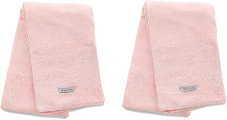 Amazon Com Aquis Diva Darling Easy To Use Super Absorbent Microfiber Hair Towel Pink Set Of 2 Towels Beauty