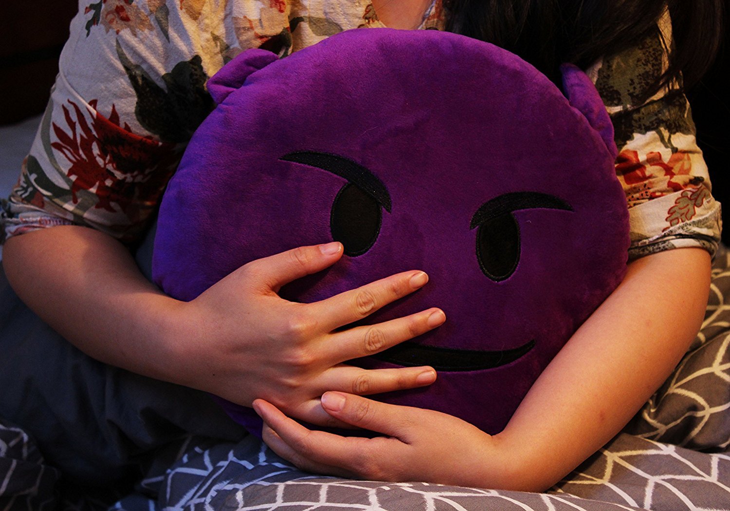 Large Emoji Plush Pillows Bundle, 13 Inches / 32CM Jumbo Stuffed