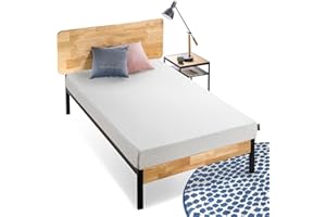 ZINUS 6 Inch Ultima Memory Foam Mattress, Fiberglass Free, Pressure Relieving, CertiPUR-US Certified, Bed-in-a-Box, Twin, White