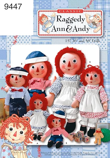 amazon raggedy ann and andy dolls