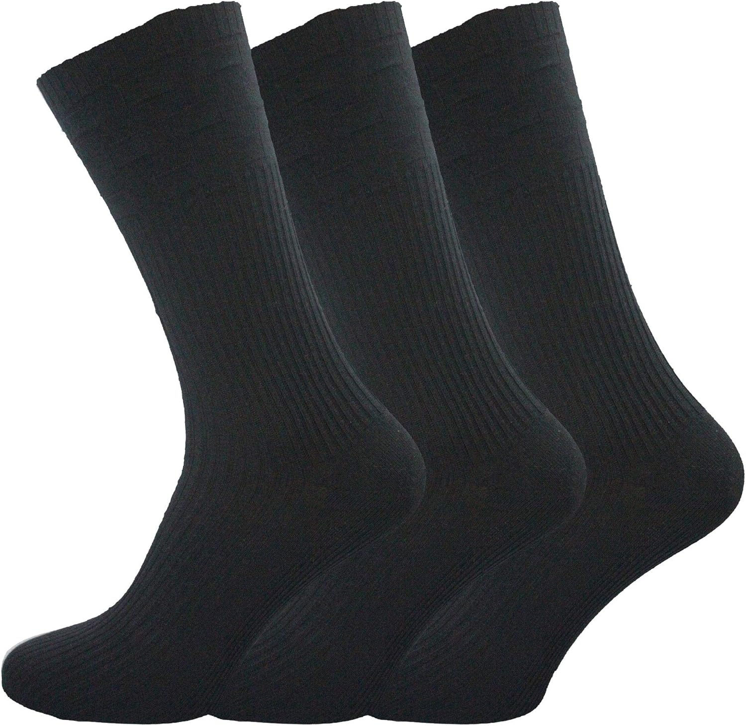 Socks Uwear Mens Cotton Rich Loose Top No Elastic Multipack Socks Amazon.co.uk Clothing