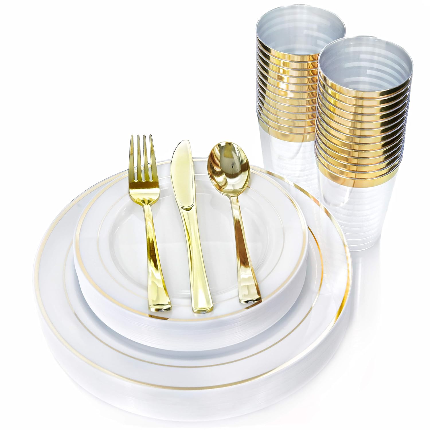 Best white disposable table set