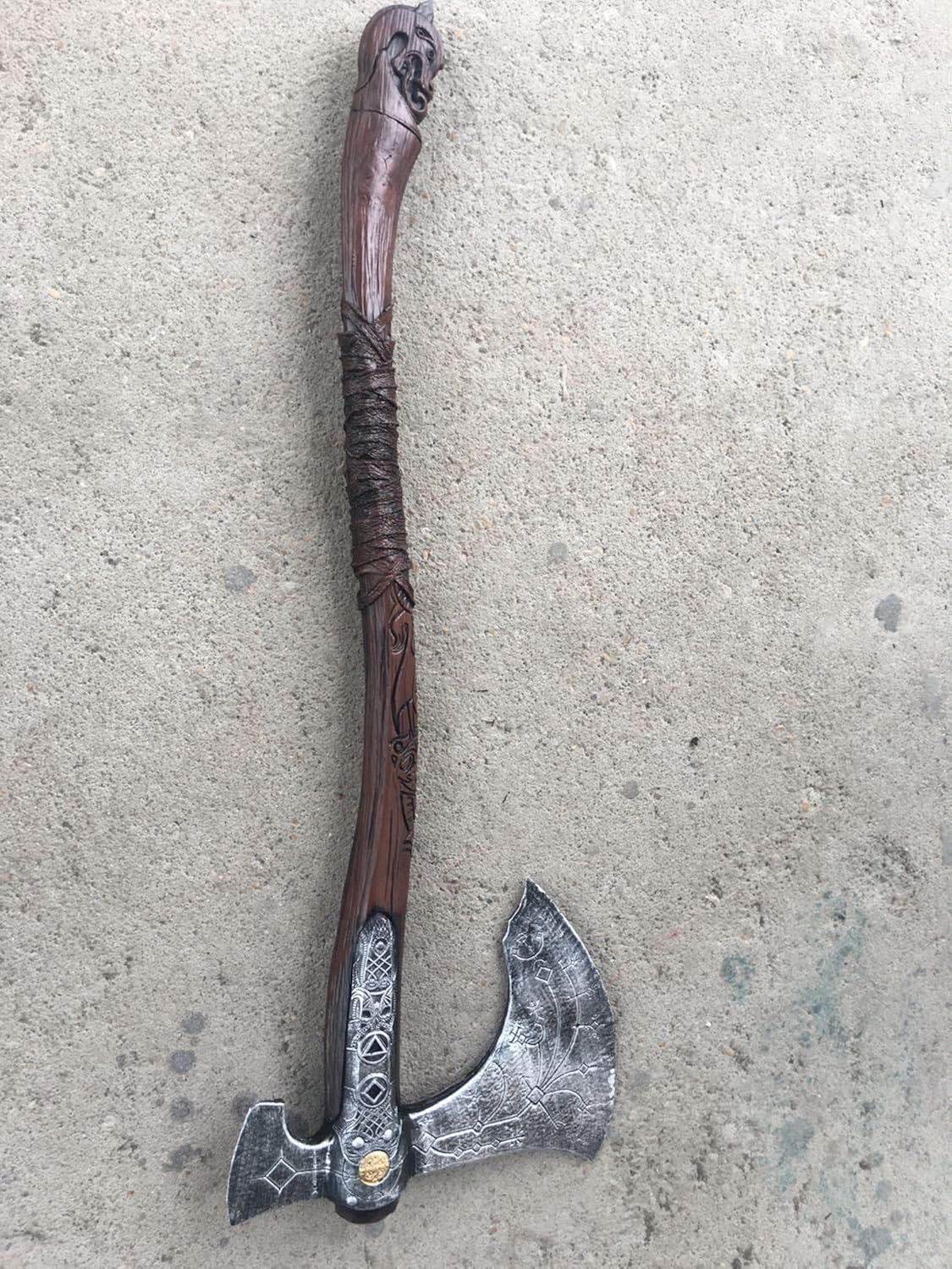 damdos Halloween Cosplay Props for God-War Axe Foam Leviathan Kratos Axes Weapon Birthday Gifts : Clothing