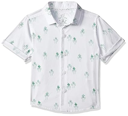 Baby Boys Paisley Regular Fit Shirt