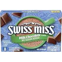 Amazon.com : Swiss Miss Milk Chocolate Flavor No Sugar Added Hot ...