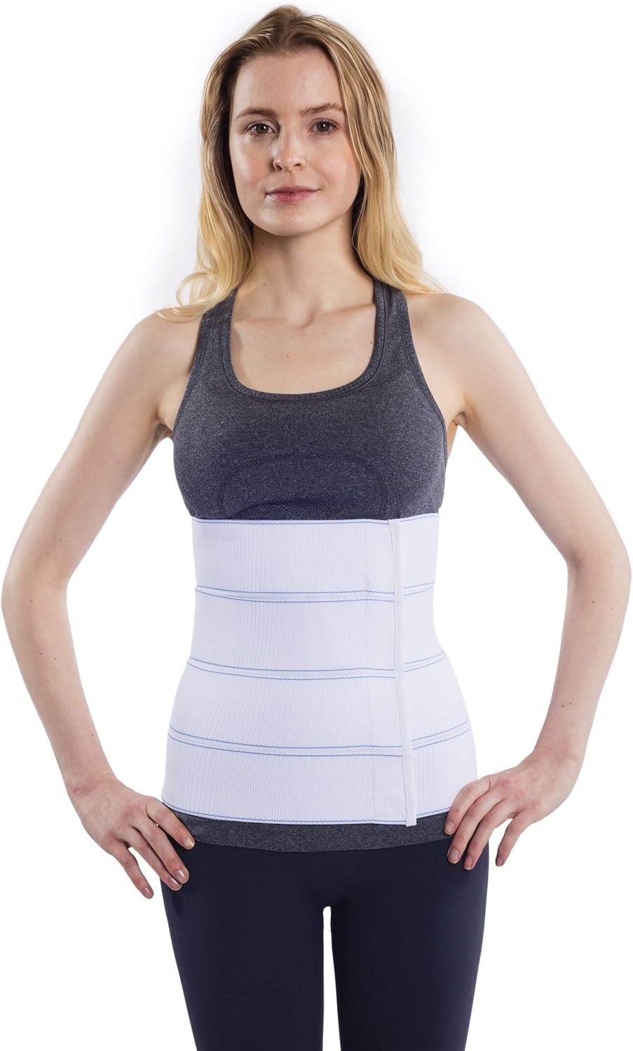 NYOrtho Abdominal Binder Lower Waist Support Belt - Compression Wrap for Men and Women (30" - 45") 4 Panel - 12": Health & Personal Care