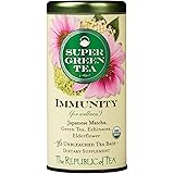 The Republic of Tea - Organic Immunity SuperGreen, 36 Bags, Tin | Elderberry and Echinacea Green Tea