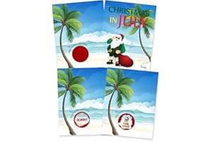 My Scratch Offs - Christmas in July Scratch Off Game 26 Cards for Party Supplies, Beach Theme, Family Entertainment, Business Promotion, Prizes & Rewards