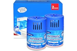 OceanBreezy Toilet Bowl Cleaners 2 Bottles | Automatic Long-Lasting Blue Toilet Cleaner Tablets, Septic Safe Toilet Bowl Tabl
