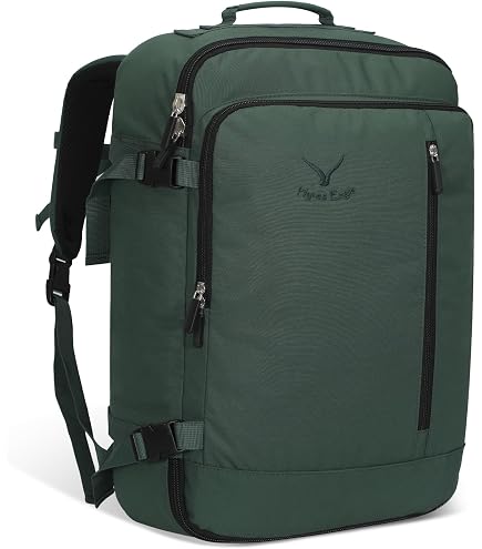 Hynes Eagle Travel Backpack 40L Flight Approved Carry on Backpack Men Large Cabin Weekender Laptop Backpack Women 15.6 inches Grey 2023 : Electronics