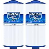 Cryspool® 05033 Filter Compatible with Tuff Spa Filter, Del Sol Spas, Sundance Spas 6540-723, 5CH-402, FC-2811, South Pacific Spas, 40 Sq. Ft Spa Filter Cartridge, 2 Pack