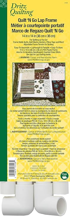 Amazon.com: Dritz Quilting Quilt-N-Go Lap Frame, 14 by 14-Inch (3128)