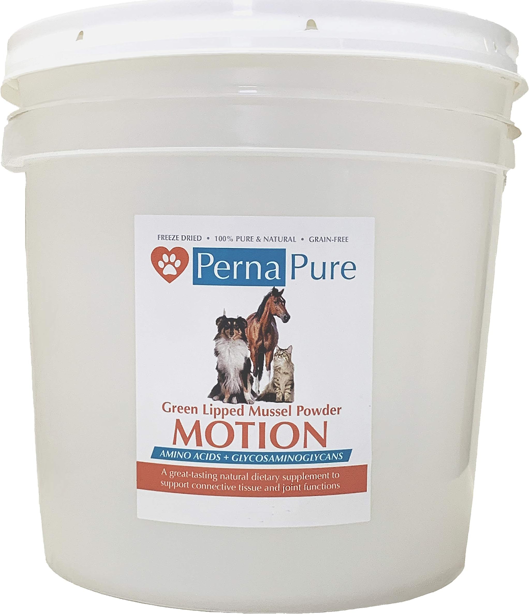 PernaPure Green Lipped Mussel Powder - Canine, Feline, Equine Joint Health Supplement - New Zealand Freeze Dried 100% Pure (30lb)