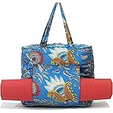 INDIAN CRAFT CASTLE Tote Bag with Yoga Mat Carrier Pocket Carryall Shoulder Bag for Office, Workout, Pilates, Travel, Beach and Gym