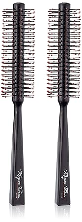 Roger Para Rundbürste schwarz mit Noppen 32 mm, 2er Pack, (2x 1 Stück)