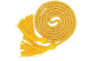 GraduatePro Graduation Honor Cord with Tassel 68" Long for Bachelor Gown Master Doctoral Gold