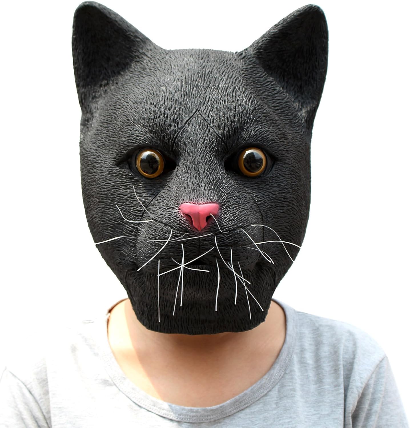 CreepyParty Deluxe Novelty Halloween Costume Party Latex Animal Cat