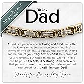Love You This Much Dad Gift from Daughter | 5mm Twist Steel Bracelet | 8" + 1" Extender | Daughter to Father Birthday | Luxury Gift Box & Card